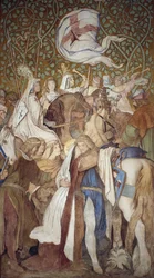 Fresco, Elisabeth-Galerie, Wartburg Castle